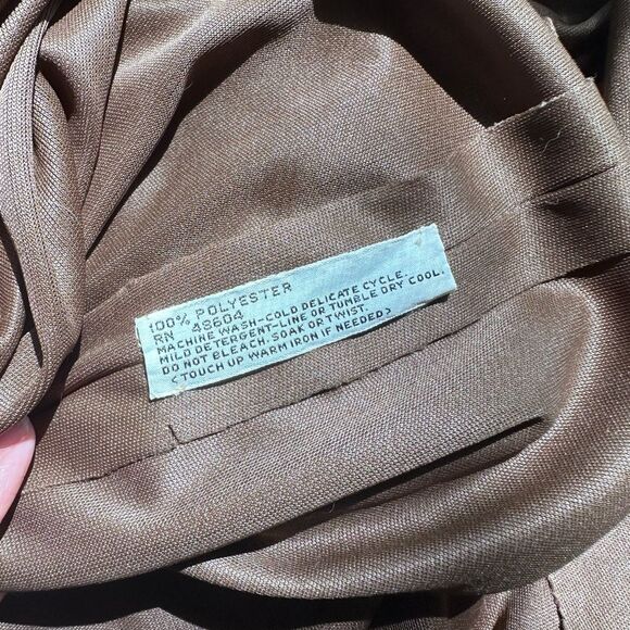 1970s Vintage Emilio Pucci Chocolate Brown Jersey Maxi Skirt Saks Fifth Ave S/XS - Picture 10 of 16